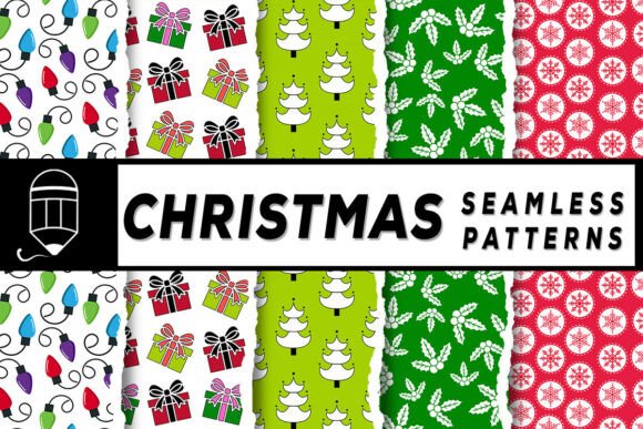 Bring Holiday Cheer to Your Creative Projects with This Christmas Seamless Patterns Bundle