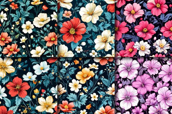 Delicate Flowers Garden Patterns: Integrating Subtle Elegance into Professional and Personal Design Workflows