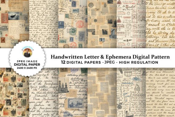 Handwritten Letter Ephemera Patterns