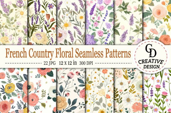 Integrating French Country Floral Seamless Patterns into Professional and Creative Workflows