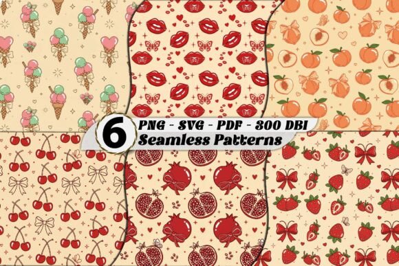 Integrating Retro Fruit Pinup Seamless Patterns SVG into Modern Design Workflows