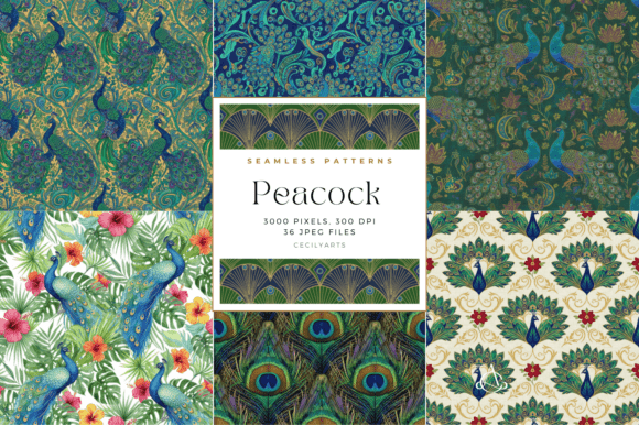 Peacock Seamless Patterns: Elevate Your Creative Projects