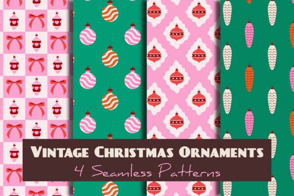 Reviving Holiday Nostalgia: The Art of Vintage Christmas Ornaments Seamless Patterns