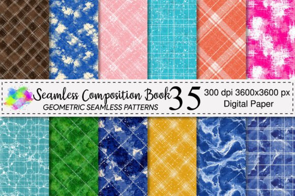 Seamless Composition Book Patterns
