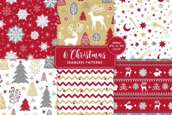 The Strategic Value of 6 Christmas Seamless Patterns in Modern Holiday Design